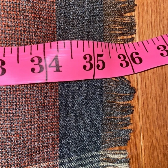 Midopa checkered print fall  winter blanket scarf - Picture 9 of 11